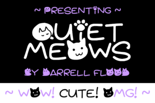 Quiet Meows: A Delicate Typographic Whisper