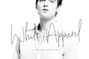 White Apparel Script: A Modern Approach to Branding and Expression